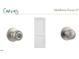 White door with satin nickel finish hardware at 11121 Salers Loop, Middlesex, NC 27557