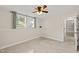 Finished basement with concrete flooring and a window providing natural light at 1220 Sherbrooke Ct, Raleigh, NC 27612