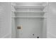 Spacious white closet features ample storage at 1344 Baez St, Raleigh, NC 27608