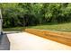 Expansive backyard features a newly installed patio, offering ample space for outdoor activities at 1917 Tucker St, Burlington, NC 27215