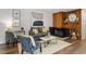 Stylish living room with fireplace at 192 Summerwalk Cir, Chapel Hill, NC 27517