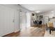Inviting open-concept living area with wood-look flooring and lots of natural light at 192 Summerwalk Cir, Chapel Hill, NC 27517