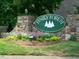 Stone Finiey Forest community sign surrounded by colorful landscaping and shrubbery at 192 Summerwalk Cir, Chapel Hill, NC 27517