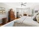 Bedroom features a bay window and custom dressers at 20007 Bragg, Chapel Hill, NC 27517