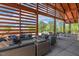 Stylish outdoor lounge area at 