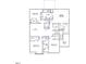 Second-floor plan showcasing four bedrooms, including primary suite, plus loft and laundry room at 315 Augusta Pond Way # 169, Raleigh, NC 27603