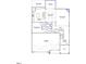 Open-concept first-floor floor plan with spacious living areas, guest bedroom and convenient garage entry at 315 Augusta Pond Way # 169, Raleigh, NC 27603