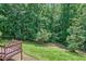 Expansive backyard with lush greenery and mature trees, offering a private and serene setting at 37 Wedgewood Rd, Chapel Hill, NC 27514