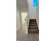 Carpeted staircase leading upstairs with white walls and a skylight above the stairs at 391 Curling Creek Dr Dr, Clayton, NC 27527