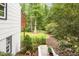 Lush backyard with manicured landscaping, offering a peaceful and private outdoor retreat at 421 Ridgefield Rd Rd, Chapel Hill, NC 27517