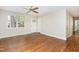 Spacious living area with hardwood floors, a front door, and natural light at 421 Ridgefield Rd Rd, Chapel Hill, NC 27517