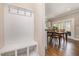 Mud room features a hall tree and provides entry to the dining area at 45 Leighann S Ct, Timberlake, NC 27583