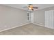 Bedroom featuring carpet, a ceiling fan with light, and a window at 4533 Whistling Way, Raleigh, NC 27616