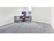 Bedroom with carpet and desk setup at 4601 Okeechobee Ct, Fuquay Varina, NC 27526