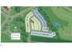 Community map showcasing available lots in a desirable neighborhood with green spaces at 5217 Bowes Meadow Ct # 14, Raleigh, NC 27610
