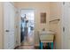 Mudroom features a utility sink and leads into the open kitchen and dining room at 5912 Mt Zion Rd, Snow Camp, NC 27349