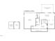 Lower level floor plan featuring garage, flex rooms, storage, and a screened porch, with dimension notations at 823 Churchill Dr, Chapel Hill, NC 27517