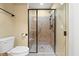 Bathroom featuring a glass shower at 924 Carolina Bell Rd, Apex, NC 27502