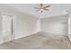 Bedroom with en-suite bathroom, neutral paint and carpet at 10 Marsh Landing Ct, Durham, NC 27703