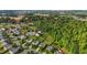 Scenic aerial view of a neighborhood with lush green trees and well-manicured lawns at 1301 Torrey Pines Ct, Mebane, NC 27302