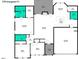 Detailed floor plan showcasing the layout of the home at 158 Sourgum Ct, Zebulon, NC 27597