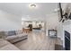 Inviting living space featuring an open-concept layout and modern flooring at 164 Wilson Farm Ln, Clayton, NC 27527