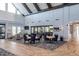 Community clubhouse with seating area, tables, and chairs for residents' enjoyment at 1825 Angelonia Way, Fuquay Varina, NC 27526