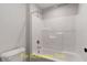A functional bathroom design with a tub-shower combination and a toilet, ready for customization at 188 Buckaroo Dr, Louisburg, NC 27549
