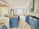 Open concept kitchen features gray cabinets, center island, and natural light at 188 Buckaroo Dr, Louisburg, NC 27549