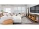 Bright living room with large windows, comfortable seating, and modern decor at 1901 Hinesley Dr, Durham, NC 27703
