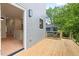 Home back deck off the kitchen and back entrance of home at 2205 Tampa Ave, Durham, NC 27705