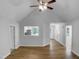 Spacious living room with hardwood floors and an open view to the kitchen and hall at 2747 Michelle Ct, Creedmoor, NC 27522