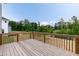 Spacious back deck with a view of the treeline at 283 Hopewell Br Ct, Smithfield, NC 27577