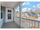 Inviting balcony offers neighborhood views at 3008 Dog Rose Dr # 307, Durham, NC 27703