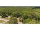 Aerial view of a home surrounded by dense forest and neighboring houses at 3899 Warrenton Rd, Henderson, NC 27537