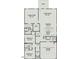 Detailed floor plan showcasing the layout, including owner's suite, Gathering room, and garage at 48 Spirit Springs Rd, Smithfield, NC 27577