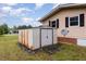The property features a utility shed, ideal for storing outdoor equipment and tools at 1012 Roxboro St, Haw River, NC 27258
