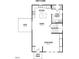 First floor plan features kitchen, dining room, living room, patio, and pantry at 107 Legolas Ct, Middlesex, NC 27557