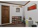Unique bedroom featuring fishing theme decor and a convenient storage space at 148 Shadowbrook Dr, Henderson, NC 27537