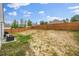 Large, fenced-in backyard with grass and potential for landscaping at 165 Bywood Dr, Roxboro, NC 27573