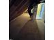 View of unfinished attic space with HVAC ducting and flooring at 1655 Kingfisher Ct, Nashville, NC 27856