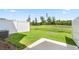 Spacious backyard with a concrete patio and privacy fence, perfect for outdoor living at 1913 Hinesley Dr, Durham, NC 27703
