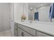 Bathroom features a white vanity, a sink, and a mirror at 2096 Dowell Ct, Burlington, NC 27215