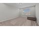 Bedroom with neutral walls, carpet, and a window with blinds at 2096 Dowell Ct, Burlington, NC 27215
