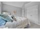 Cozy bedroom with vaulted ceiling, neutral walls, plush bedding, and generous closet space at 216 Colonial Ridge Dr, Pittsboro, NC 27312