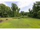 A level and expansive backyard area provides ample space for outdoor activities and recreation at 2315 Oxford Rd, Henderson, NC 27536