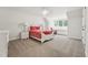Bright bedroom with neutral carpet, white furniture and an office nook at 2709 Penfold Ln, Wake Forest, NC 27587