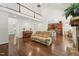 Spacious living spaces with kitchen and dining access and a fireplace at 2709 Penfold Ln, Wake Forest, NC 27587