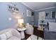 Comfortable living room area with light colored walls, modern furnishings, and decor at 3848 Griffis Glen Dr, Raleigh, NC 27610