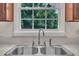 Kitchen featuring a double sink and faucet with a garden view at 397 Meadow Rd, Kenly, NC 27542